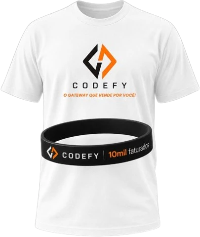Camiseta e pulseira exclusivas CodeFy